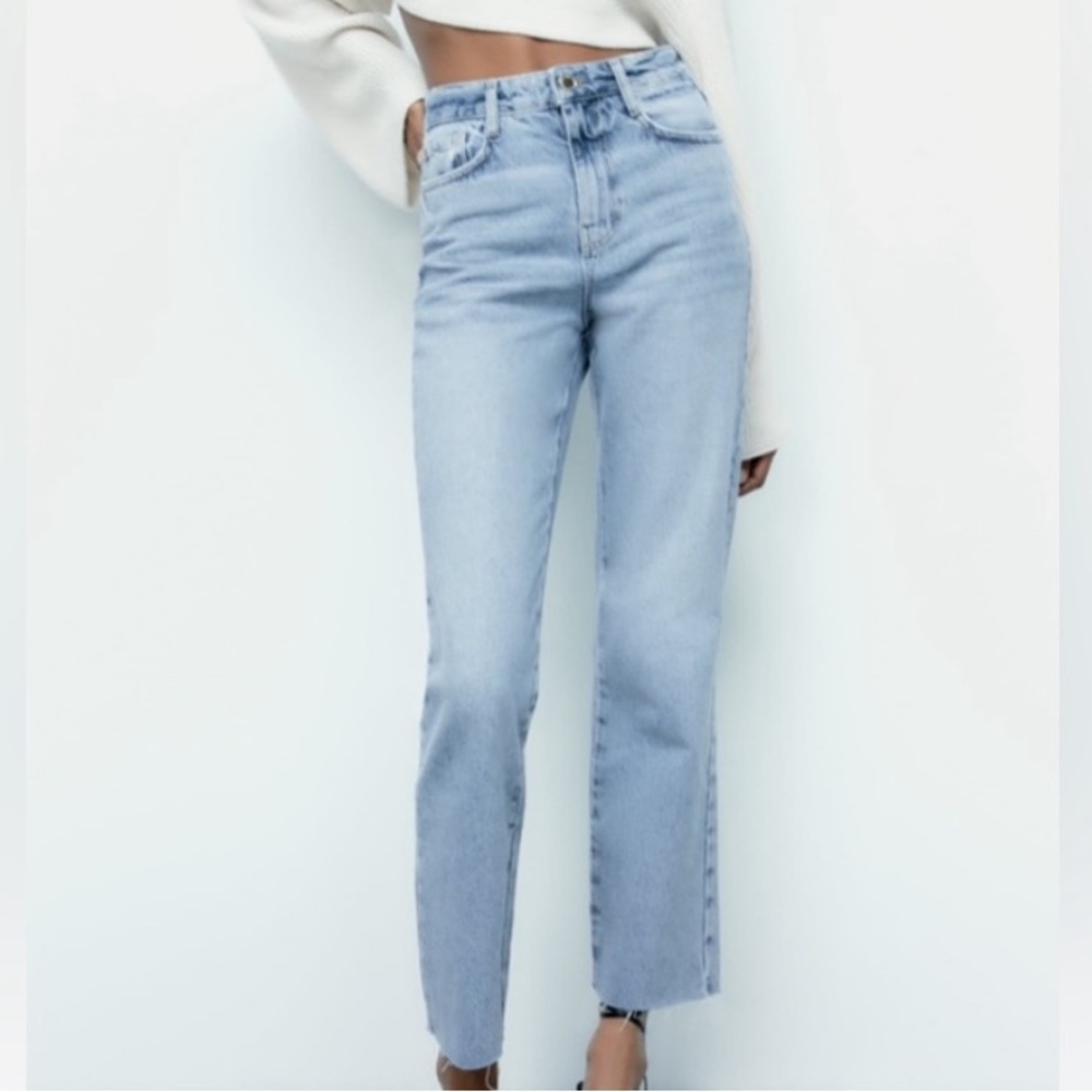 Zara High Rise Five Pocket Jean